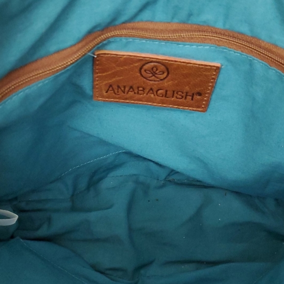 - Anabaglish cotton woven macrame bag purse wood knit - Picture 6 of 12